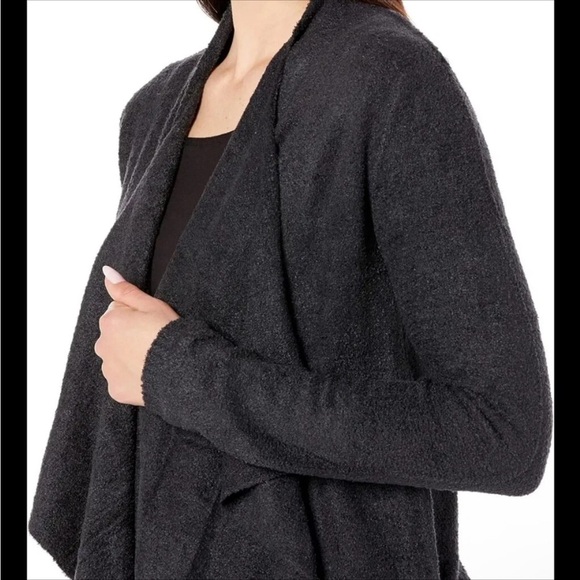Barefoot Dreams Black Cardigan S/M warm cozy soft lounge comfort - Picture 14 of 14